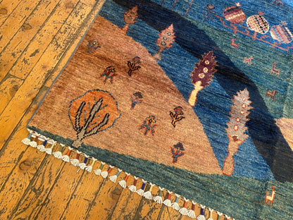 Luxury Handmade Area Rug 4x6 ft - Premium Artisan Carpet Cappadocia Rug Collection