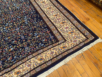 Handmade Turkish Floral Rug - Premium Vintage Oriental Carpet 6x7 Feet
