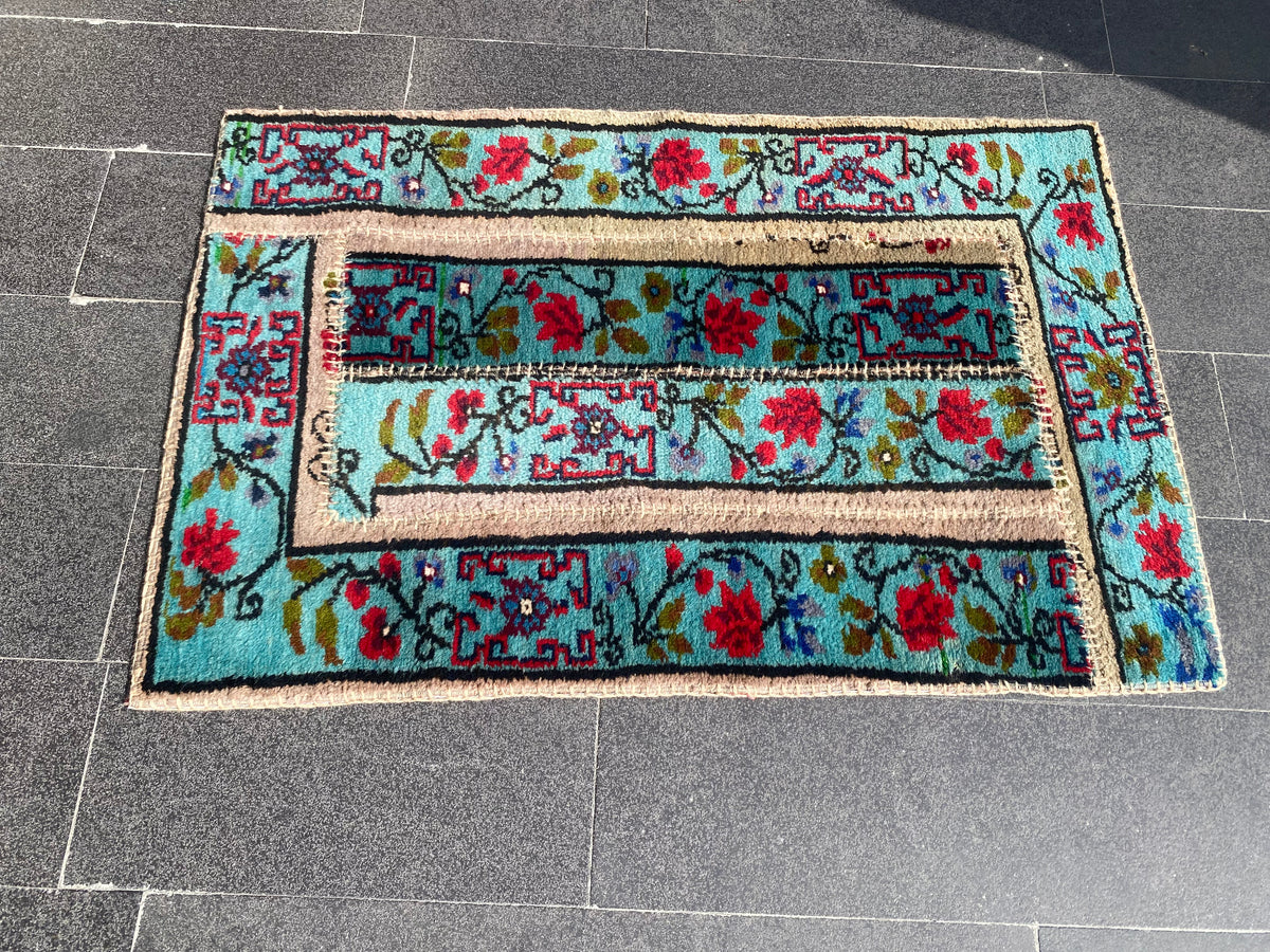 Colorful Turkish Patchwork Rug Cappadocia Rug Collection