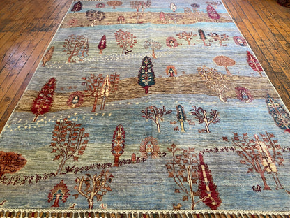 Tree of Life Pattern Hand Knotted Carpet 4x6 ft - Premium Wool Cappadocia Rug Collection