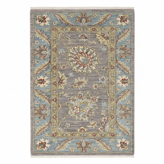 2x3ft Entryway Handmade Carpet - 2 feet×3 feet yakın çekim beyaz arka plan