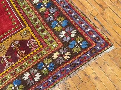 Anatolian Natural Dye Perfect Condition Area Antique Rug Cappadocia Rug Collection