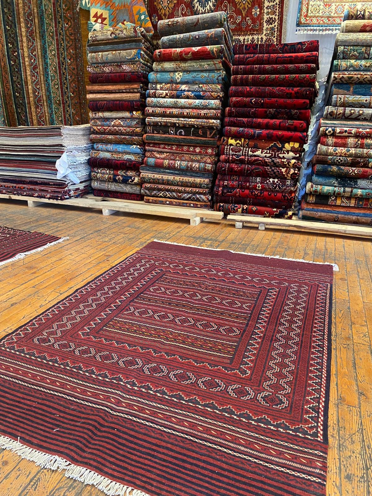 Turkoman Handmade Kilim Rug Cappadocia Rug Collection