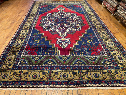 Handmade Cappadocia Turkish Rug - Authentic Vintage Area Rug 5'10"x9'10" (180x300cm)