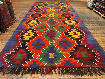 Colorful Geometric Handmade Kilim Rug Cappadocia Rug Collection