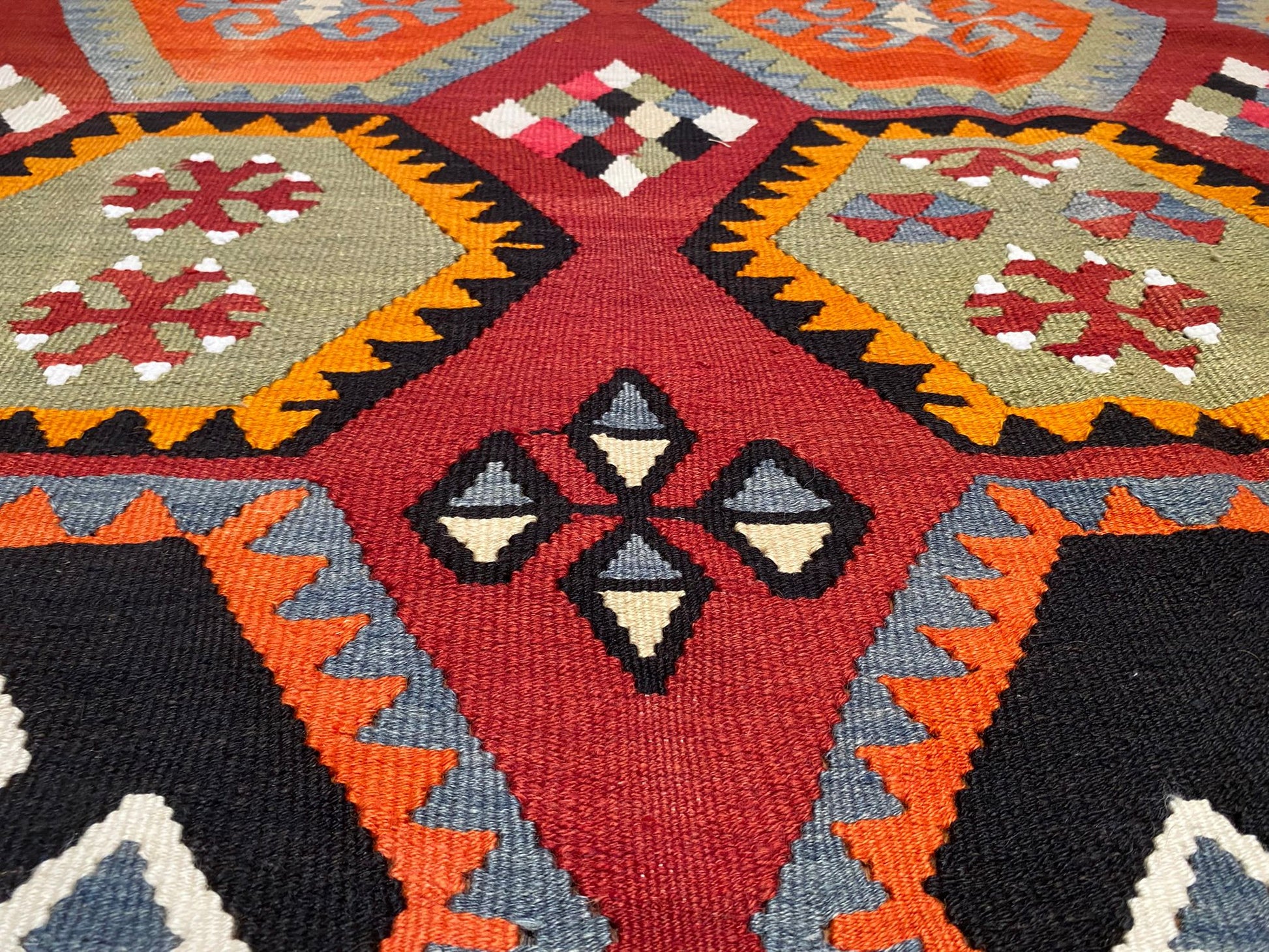 Anatolian Large Kilim Rug Cappadocia Rug Collection