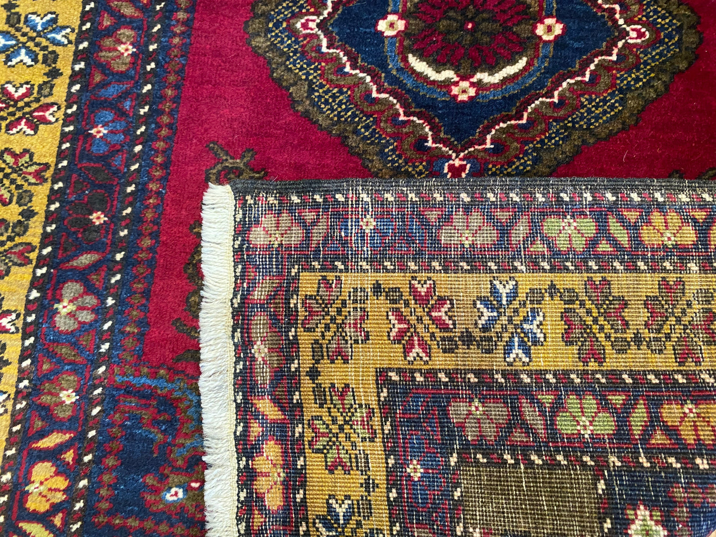 Cappadocia Yahyali Anatolian Turkish Rug 4x6 ft - Handwoven Vintage Wool Carpet Cappadocia Rug Collection