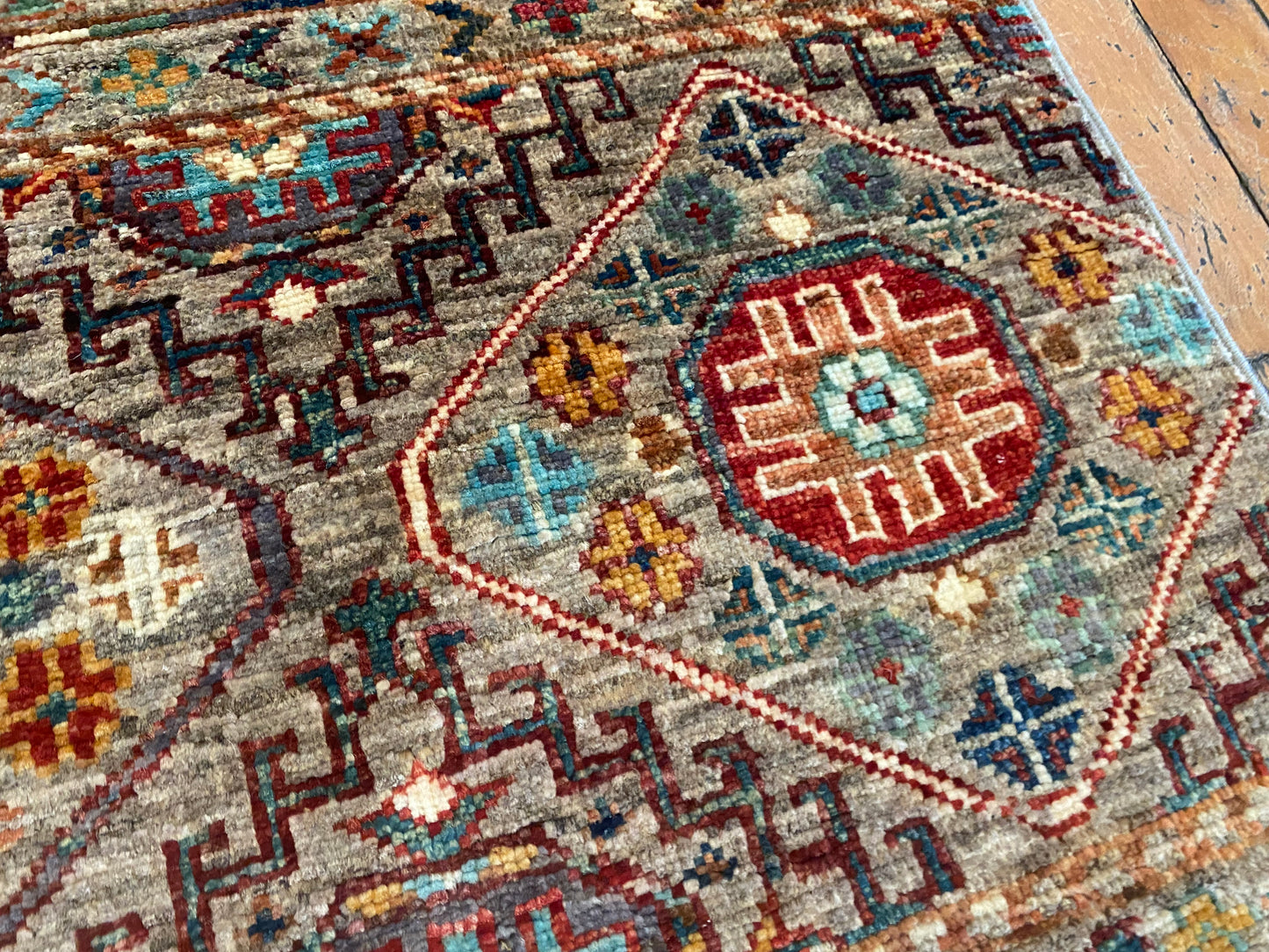 Authentic Anatolian Runner – Handmade Wool Rug with Tribal Patterns 2x7ft