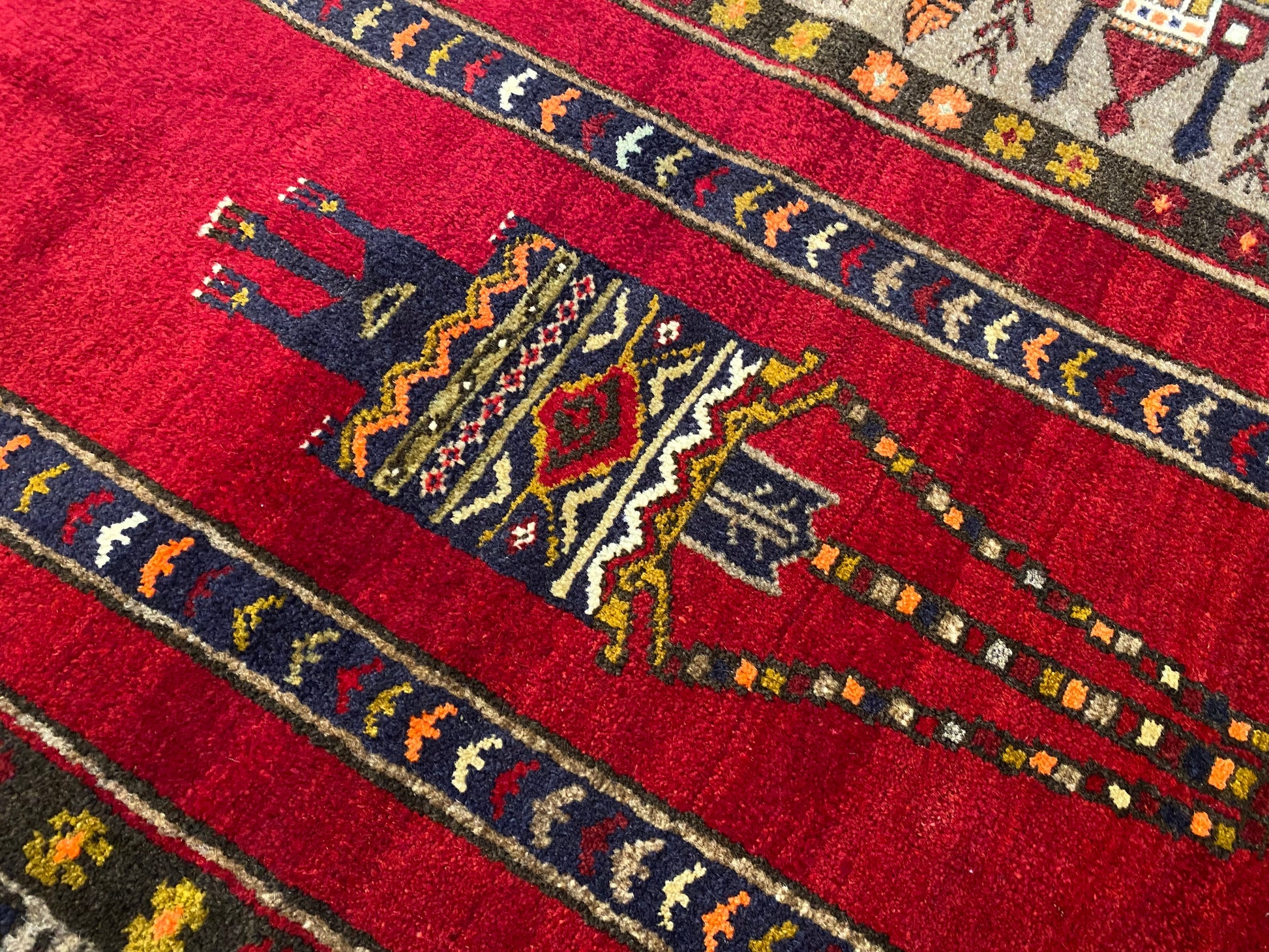 Anatolian Turkish Handmade Rug 4x7 ft - Vintage Wool Carpet Cappadocia Rug Collection