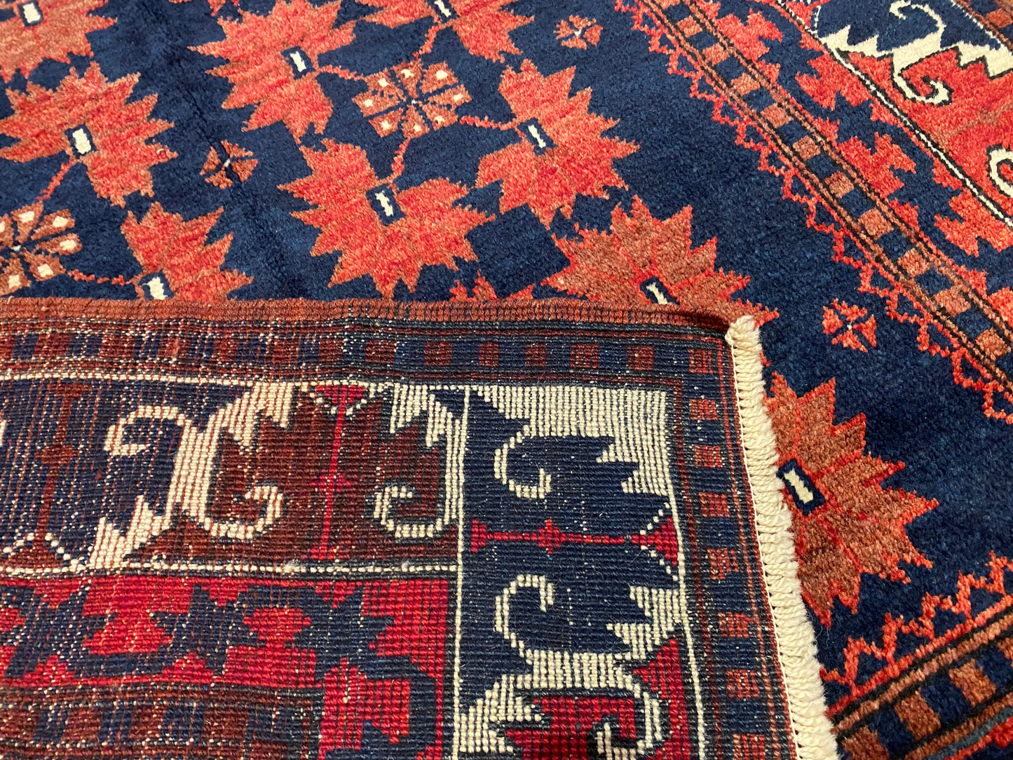 Geometric Handwoven Area Turkish Rug 4x6ft