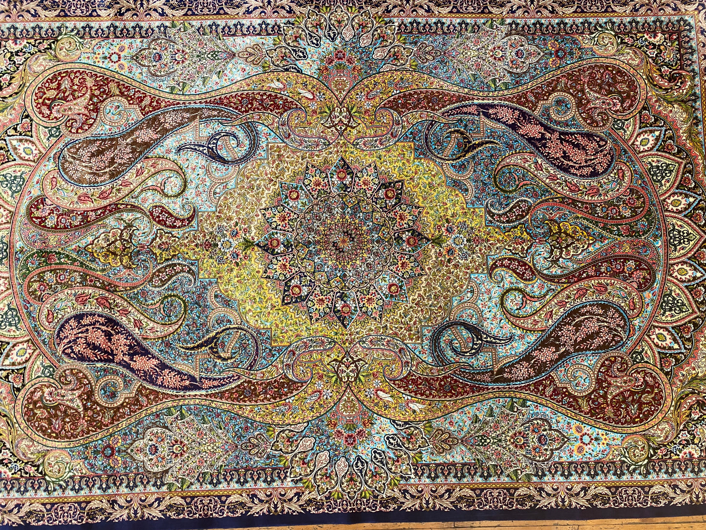 Luxury Turkish Silk Area Rug 4x8 ft - ADN Cappadocia Rug Collection