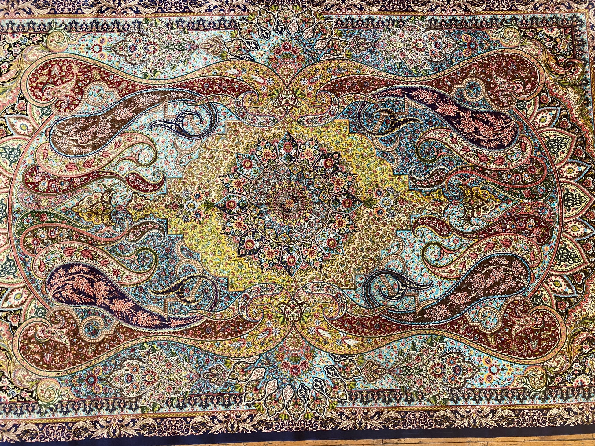 Luxury Turkish Silk Area Rug 4x8 ft - ADN Cappadocia Rug Collection