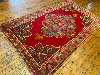 Anatolian Red Turkish Rug Cappadocia Rug Collection