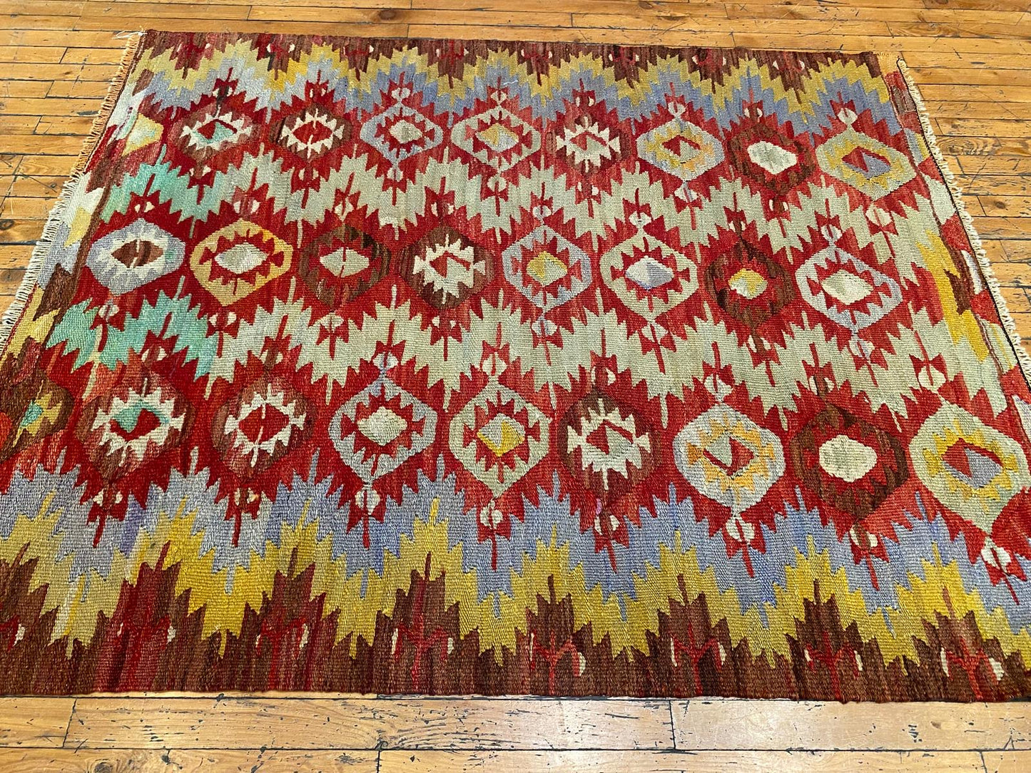 Antique Turkish Area Kilim Cappadocia Rug Collection