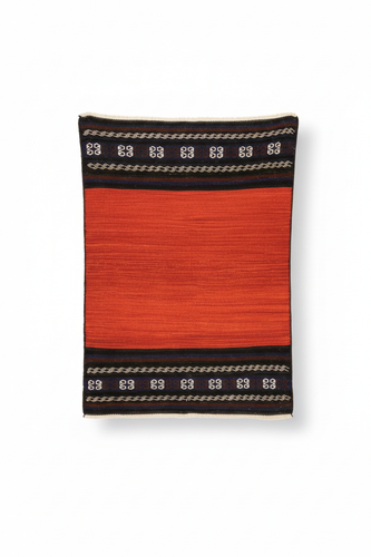 3x3 ft Handwoven Turkish Kilim Rug - Vintage Square Kilim