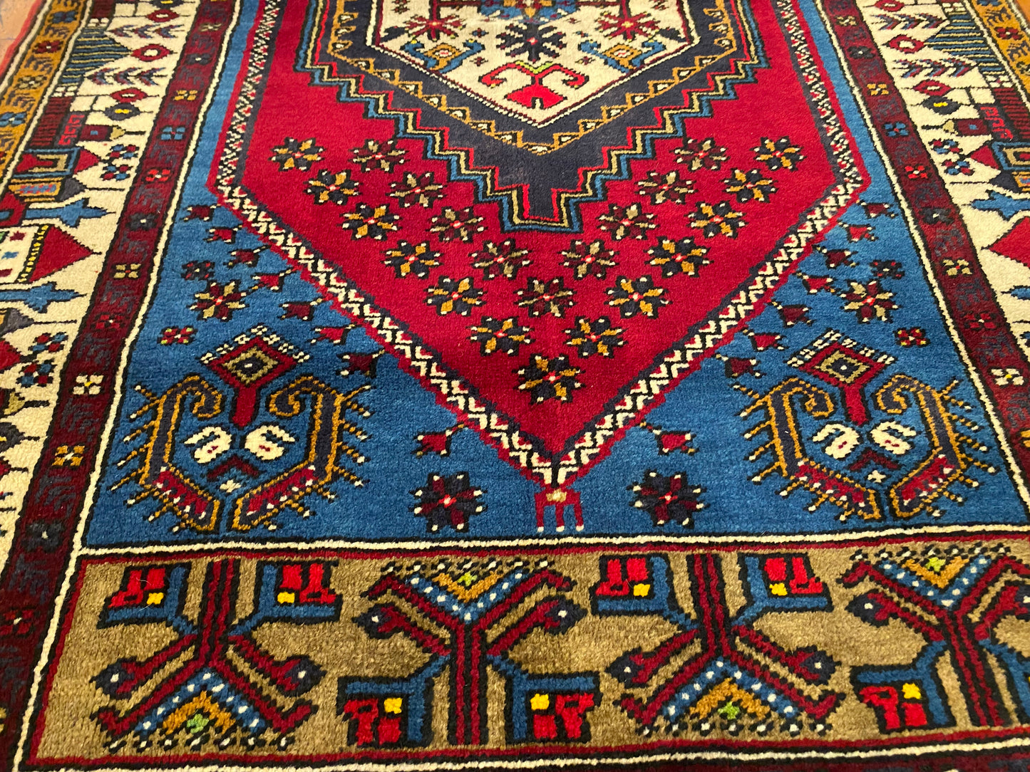 Handmade Cappadocia Rug, Authentic Yahyali Design from Central Anatolia 3x5ft