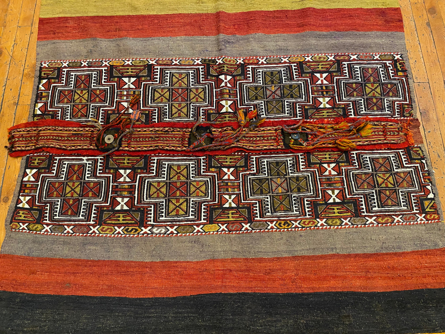 Vintage Turkish Kilim Rug 4"x5" - Handwoven Wool Carpet Cappadocia Rug Collection