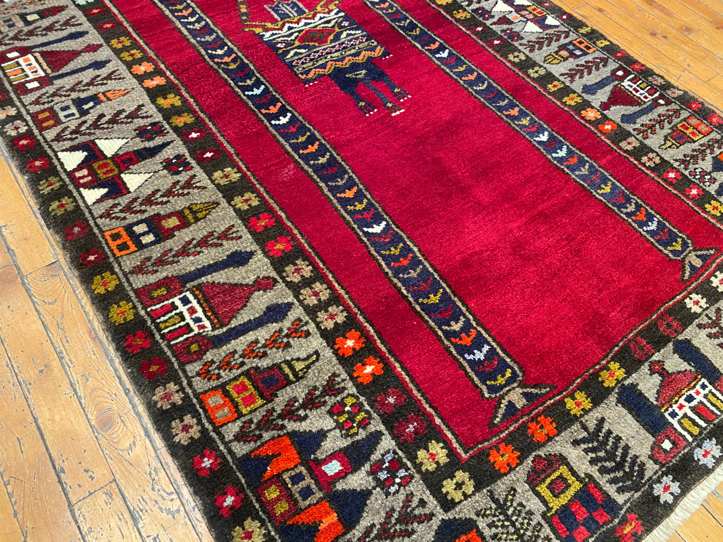 Anatolian Turkish Handmade Rug 4x7 ft - Vintage Wool Carpet Cappadocia Rug Collection