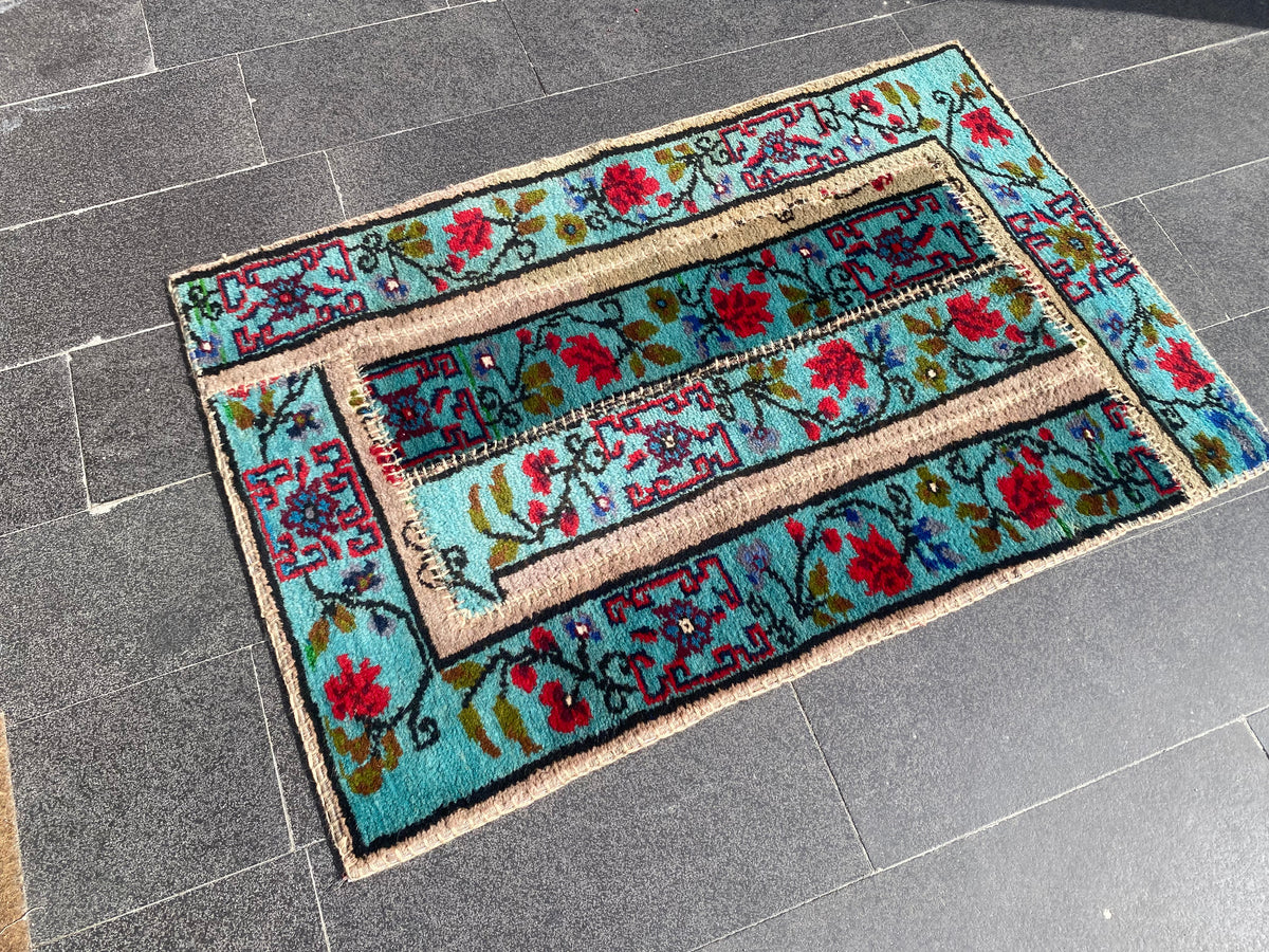 Colorful Turkish Patchwork Rug Cappadocia Rug Collection