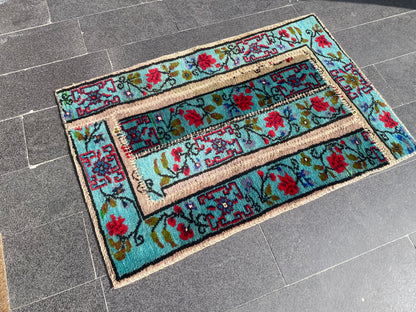 Colorful Turkish Patchwork Rug Cappadocia Rug Collection