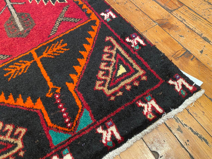 Anatolian Rug 2x5 ft - Handmade Turkish Runner | Vintage Wool Carpet