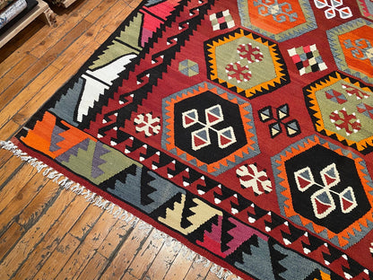 Anatolian Large Kilim Rug Cappadocia Rug Collection
