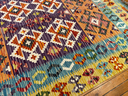 Handmade Are Kilim Rug 4x6 ft | Authentic Turkish Flatweave Carpet | 125x180 cm Cappadocia Rug Collection