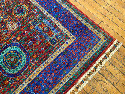 Luxury Design Mamluk Rug 4x6 ft | Handwoven Wool Carpet | Premium Oriental Rug Cappadocia Rug Collection