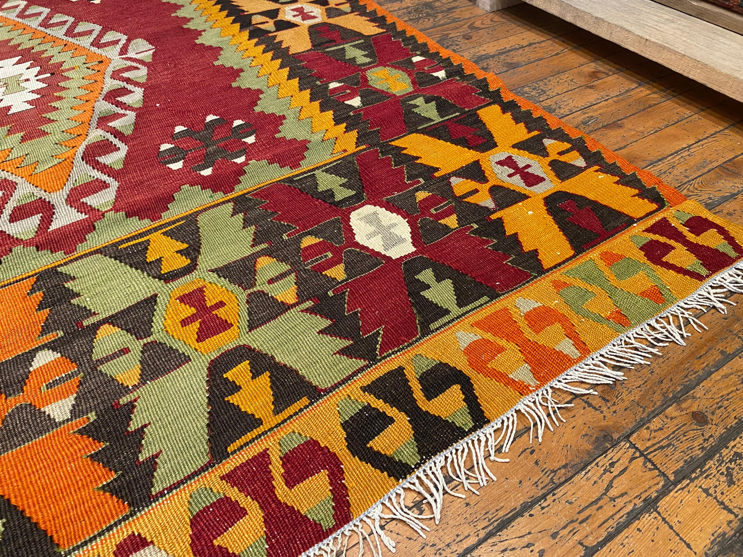 Antique Nomad Area Handmade Kilim Rug Cappadocia Rug Collection