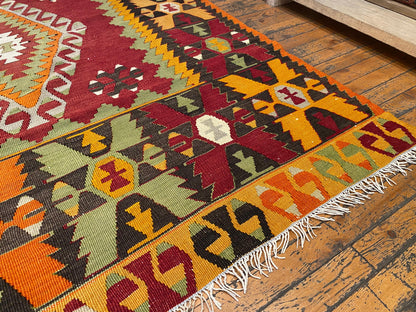 Antique Nomad Area Handmade Kilim Rug Cappadocia Rug Collection
