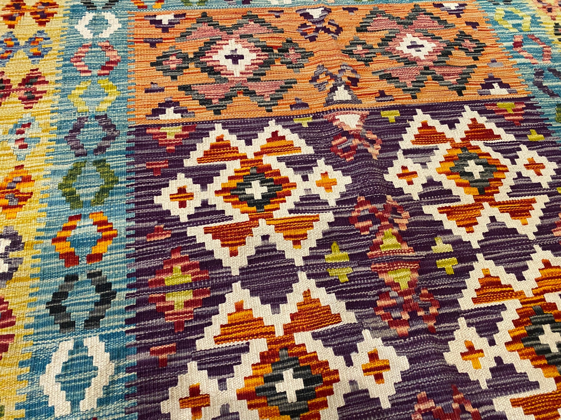 Handmade Are Kilim Rug 4x6 ft | Authentic Turkish Flatweave Carpet | 125x180 cm Cappadocia Rug Collection