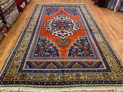 Vintage Cappadocia Turkish Rug - Handmade Wool Rug 5'7"x10' (170x305cm)