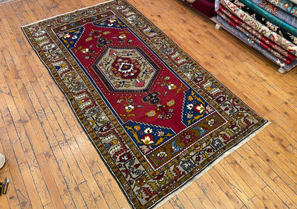 Authentic Yahyali Rug – Handwoven Rug, 100% Wool, Cappadocia Collection 4x7ft