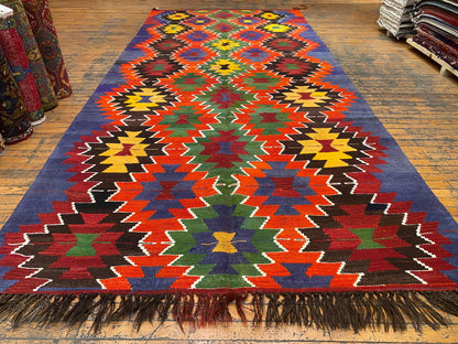 Colorful Geometric Handmade Kilim Rug Cappadocia Rug Collection