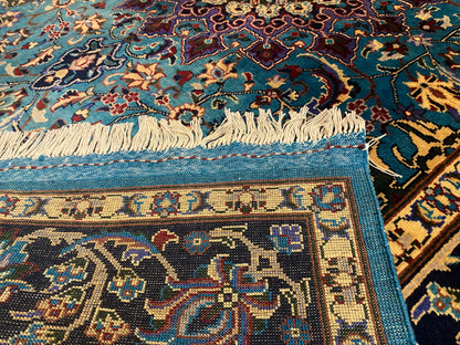 Hand-Knotted Wool Oriental Rug Featuring Geometric Design 5”x7”