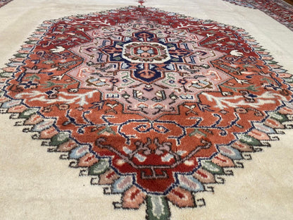 Beige Anatolian Handmade Area Carpet 7x10ft Cappadocia Rug Collection