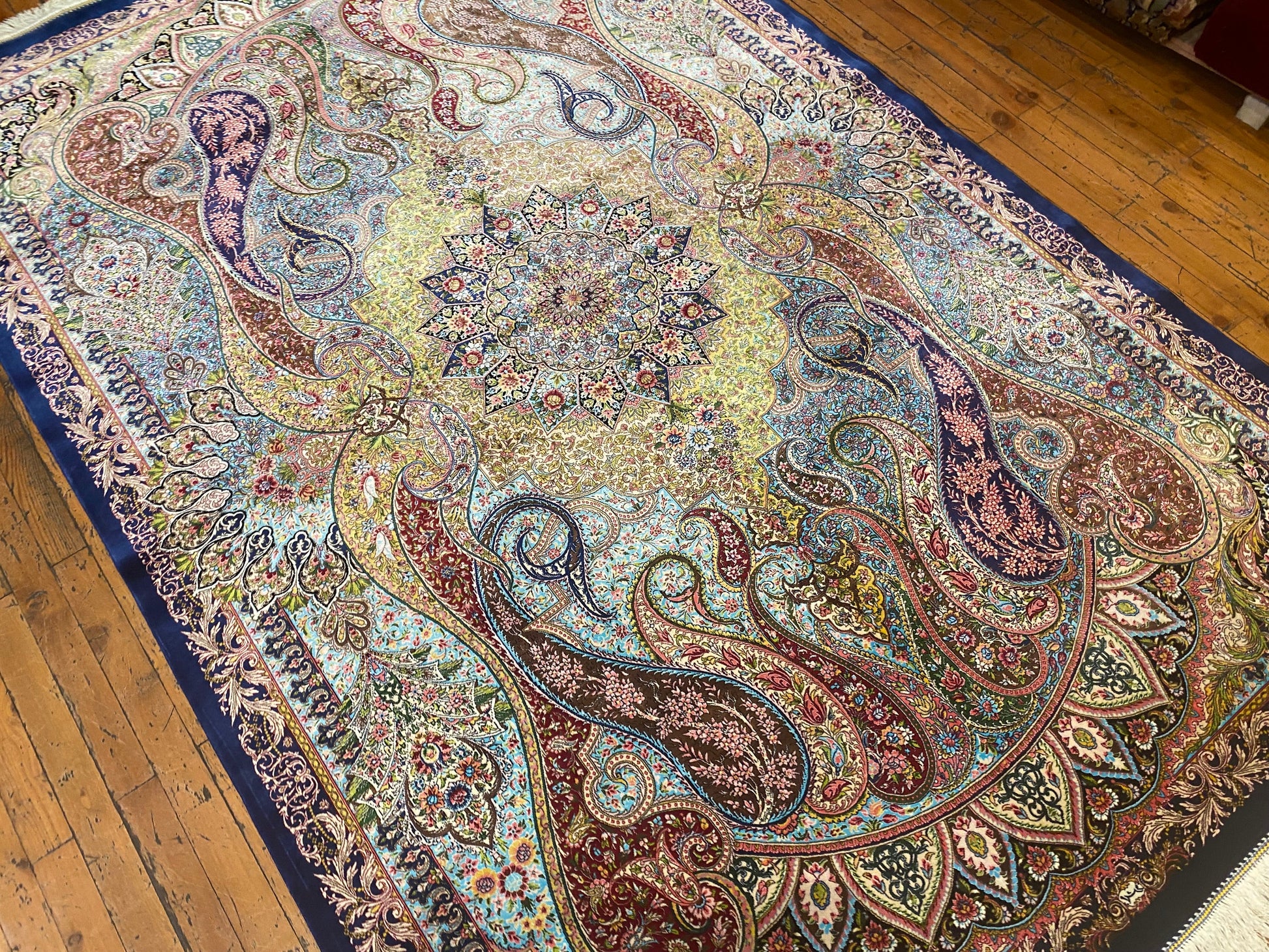 Luxury Turkish Silk Area Rug 4x8 ft - ADN Cappadocia Rug Collection