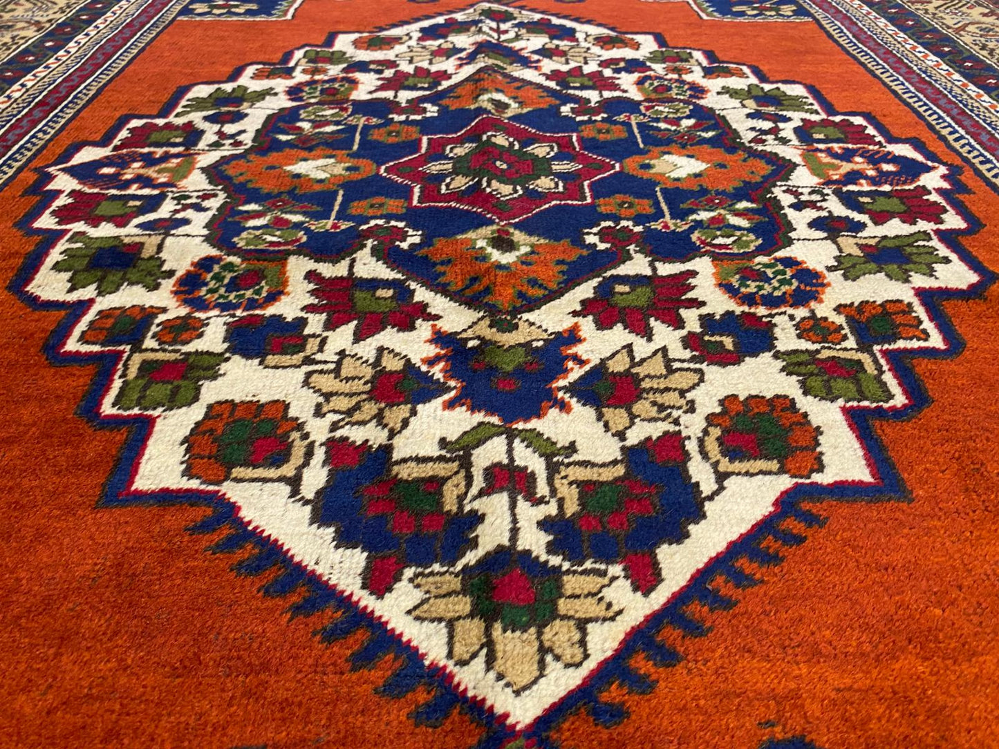 Vintage Cappadocia Turkish Rug - Handmade Wool Rug 5'7"x10' (170x305cm)