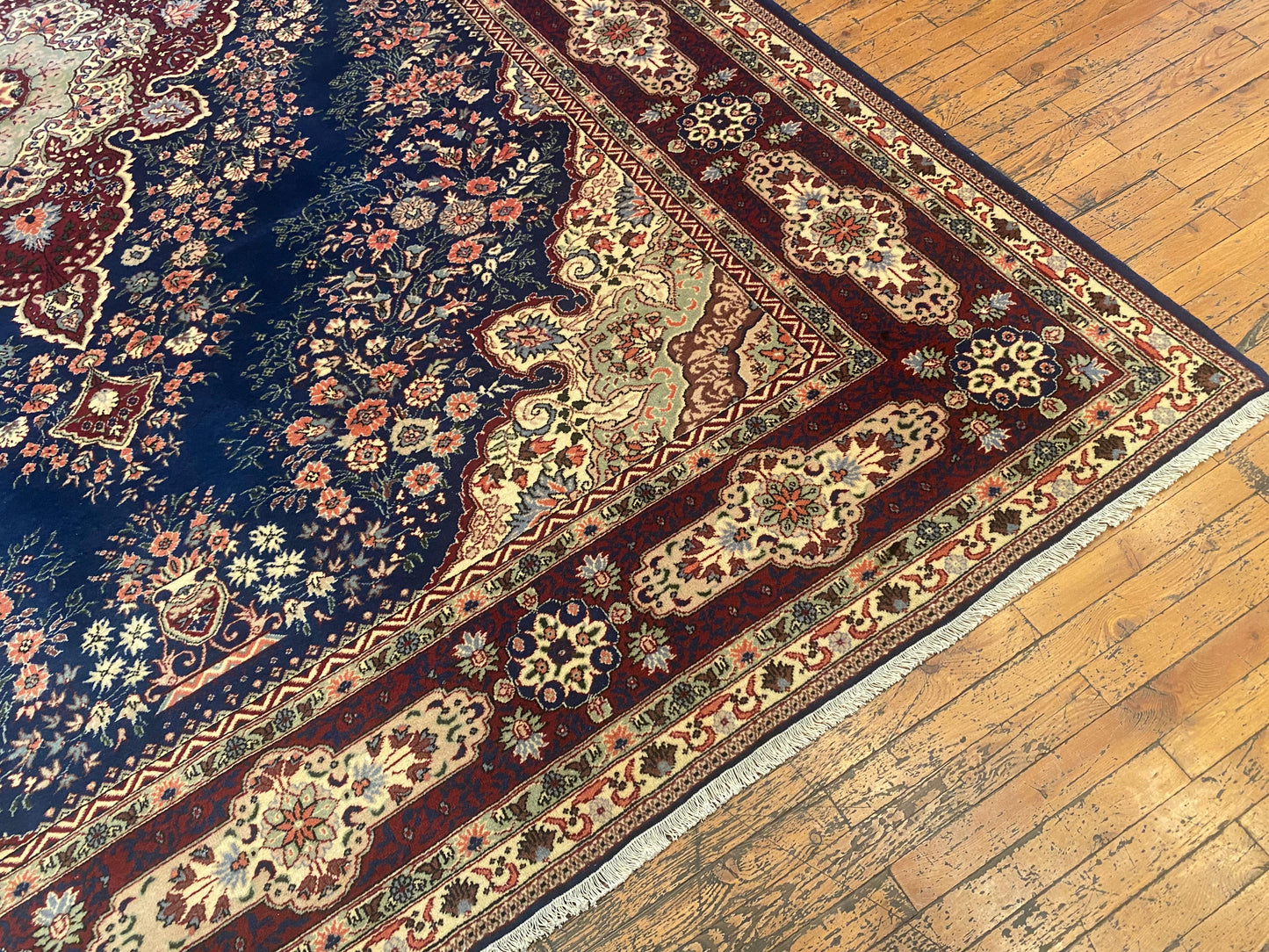 Medallion Saloon Area Rug 6x12 ft - Handwoven Turkish Kilim Runner