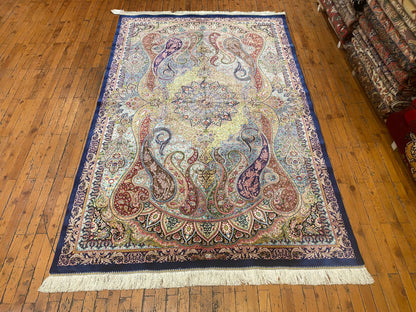 Luxury Turkish Silk Area Rug 4x8 ft - ADN Cappadocia Rug Collection