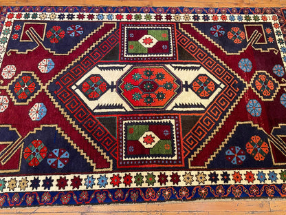 Cappadocia Antique Area Rug 4x8 ft - Handmade Turkish Vintage Rug