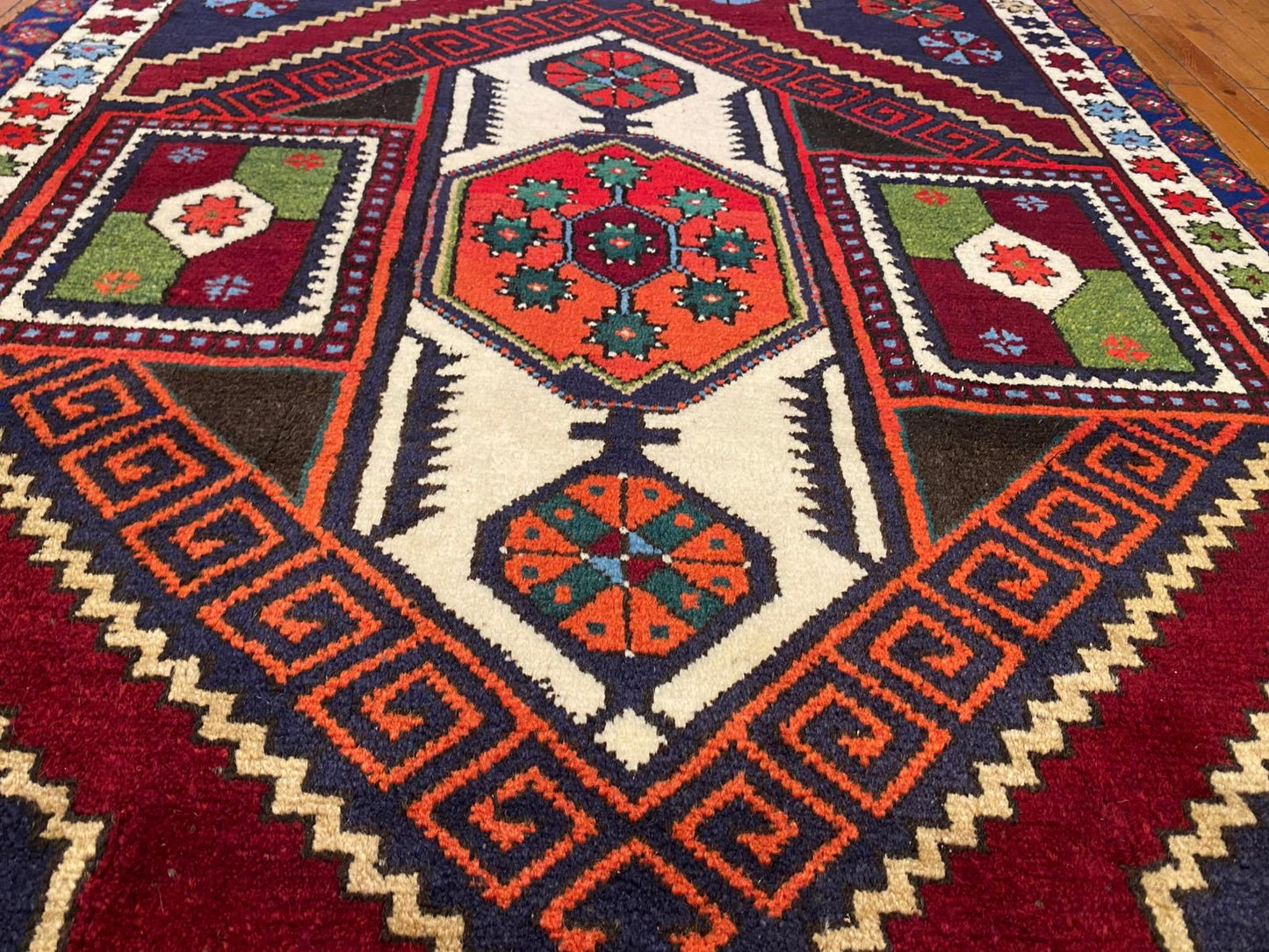 Cappadocia Antique Area Rug 4x8 ft - Handmade Turkish Vintage Rug
