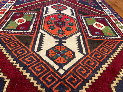 Cappadocia Antique Area Rug 4x8 ft - Handmade Turkish Vintage Rug