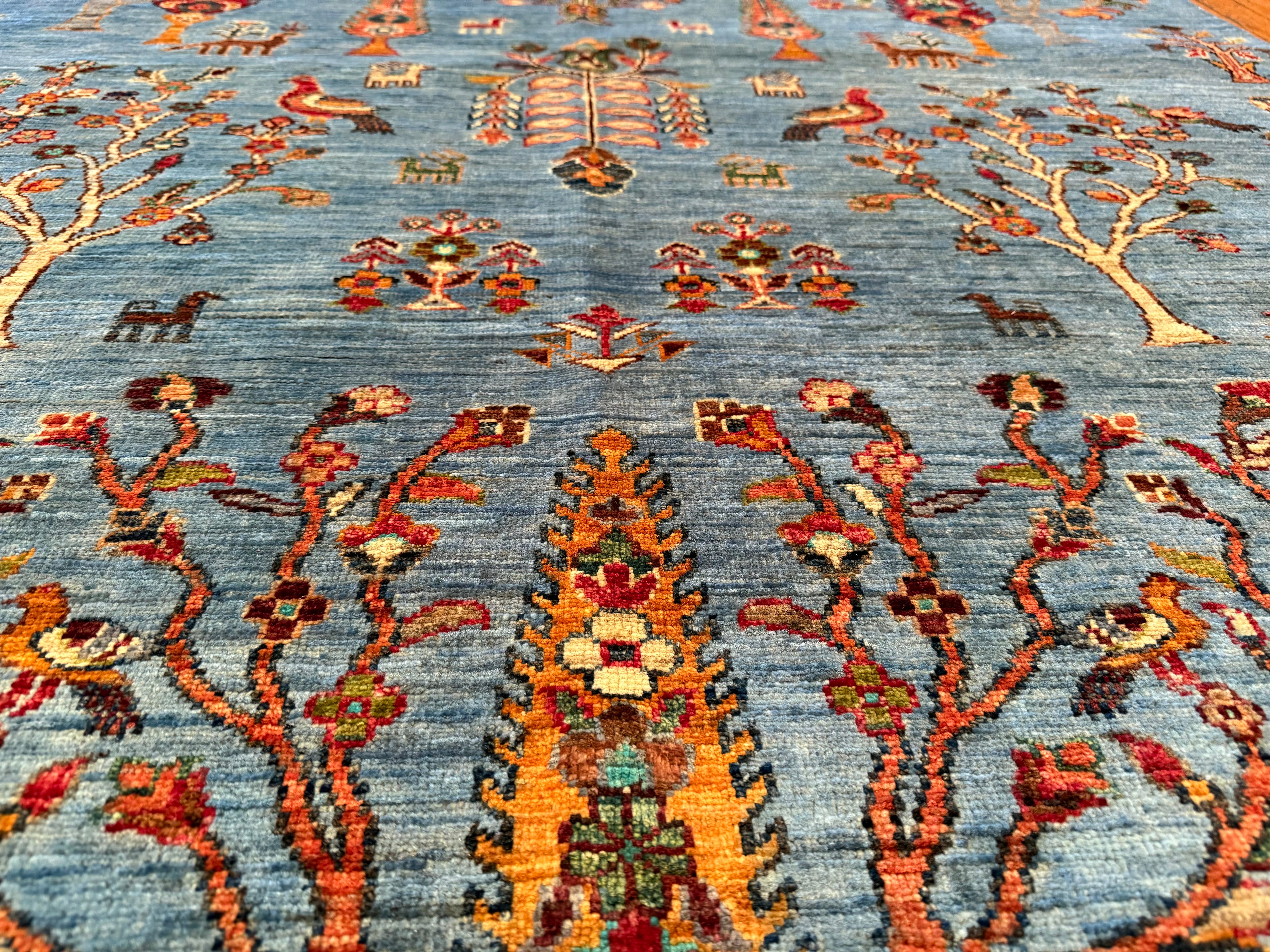 5x7 ft Traditional Tree of Life Handmade Wool Carpet | Authentic Hand Knotted Oriental Rug | Natural Dye Turkish Area Rug