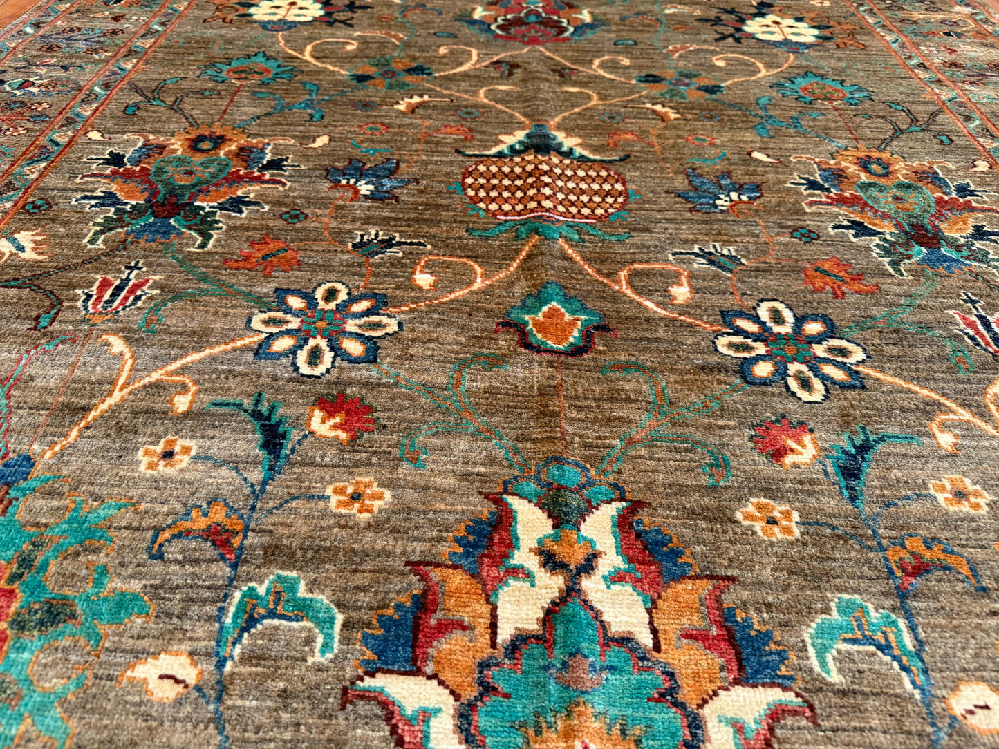 Brownish Color Handmade Carpet 5 x 7 ft Cappadocia Rug Collection