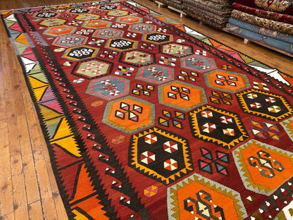 Anatolian Large Kilim Rug Cappadocia Rug Collection