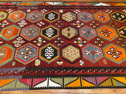 Anatolian Large Kilim Rug Cappadocia Rug Collection