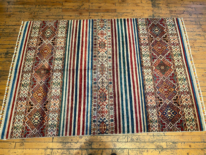 Stripe Pattern Luxury Carpet 4x6 ft | Premium Hand-Woven Area Rug Cappadocia Rug Collection