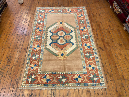 Natural Cappadocia Traditional Handwoven Rug 4x6ft