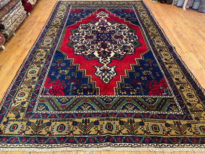 Handmade Cappadocia Turkish Rug - Authentic Vintage Area Rug 5'10"x9'10" (180x300cm)
